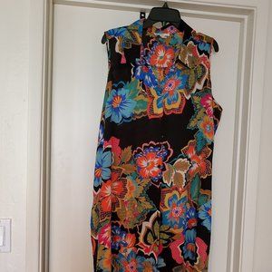 Long Tunic Blouse - Floral